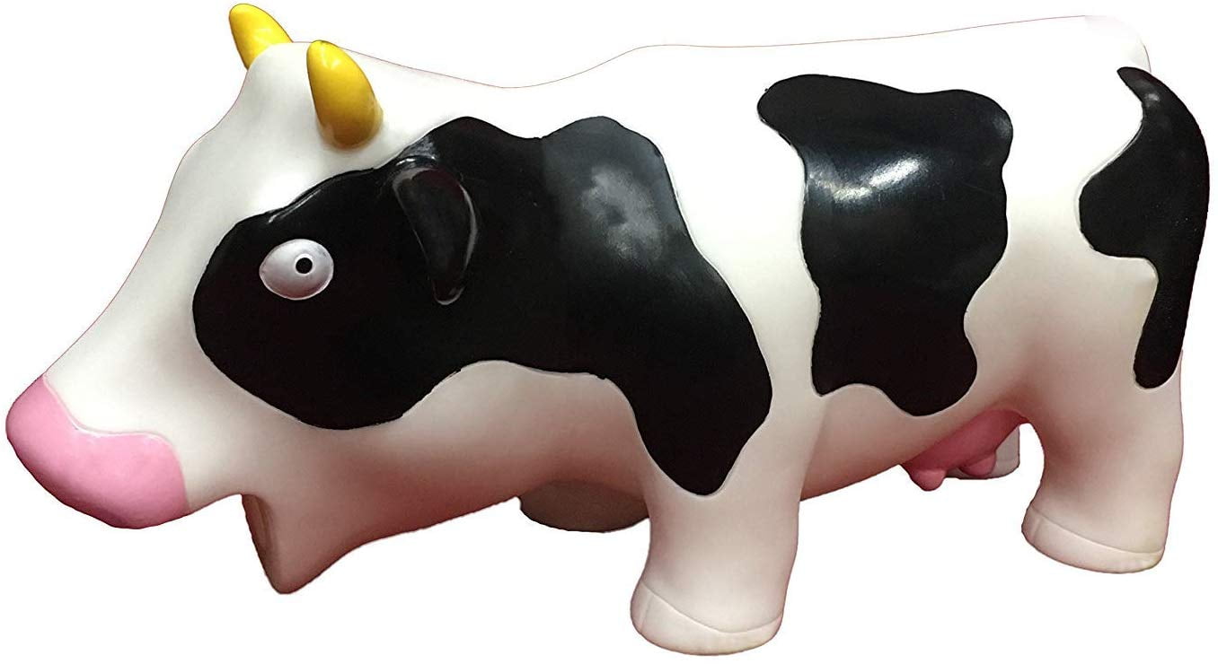 Animolds Squeeze Me and Hear Me Moo Squishy Cow Sensory Toy (Random
