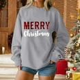 thumbnail image 4 of Craaazy Women's Casual Christmas Crew Neck Long Sleeve Pullover Tops Fashion Fall Winter Sweatshirts Comfortable Blouses Gifts, 4 of 5
