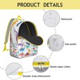 thumbnail image 4 of Cartoon Dino Skeleton Backpack for Students, Durable Water-Resistant Laptop Bag with Colorful and Fun Dinosaur Print, 4 of 5