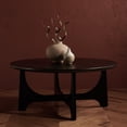 thumbnail image 2 of Safavieh Sasha Mid-Century Storage MDF, Oak Veneer Coffee Table, Black, 2 of 11