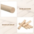 thumbnail image 4 of Unique Bargains 1-1/8 x 6 Inch Dowel Rods Wood Sticks Unfinished Wooden Dowel Rods Round Dowels Sticks 10 Pcs, 4 of 6