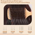 thumbnail image 3 of Adevwair Bamboo Paddle Hair Brush All,Thick - Bamboo Bristles Detangling Hairbrush for Massaging Scalp, Women,, 3 of 4