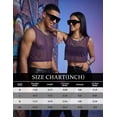 thumbnail image 2 of Mens Semi Sheer Mesh Cropped Tank Top See Through Breathable Sleeveless Undershirt for Rave Music Festival Party Sexy Slim Fit Crop Top Streetwear Purple XL, 2 of 8
