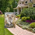 thumbnail image 5 of Dog Flowers Floral Garden Flag Double Sided Outdoor Banners for Courtyard Outdoor Lawn Farmhouse Holiday Decorations, 5 of 5