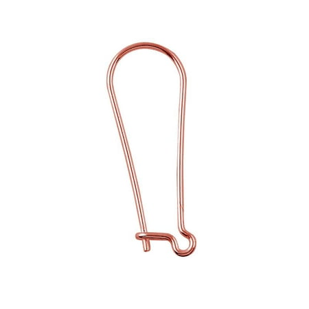 FRG-110-30MM Rose Gold Overlay Kidney Shape Elegant Clean Wire Simply The Best Stylish (Best Way To Clean Kidneys)