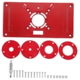 thumbnail image 4 of Worgeous 1 Set Router Base Plate Woodworking Trimming Machine Insert Plate Router Plate, 4 of 8