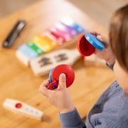 Melissa & Doug Band-in-a-Box Hum Jangle Shake Child 7-Piece Musical Instrument Set