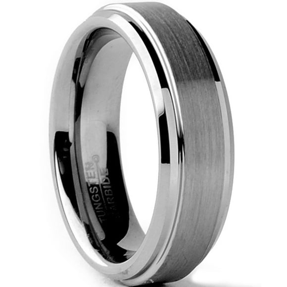 Tungsten Carbide Men's / Unisex Wedding Band Ring, Comfort fit 6MM