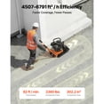 thumbnail image 3 of KFFKFF Plate Compactor, 6.5 HP 196CC Gas Engine, 5600 VPM Vibrating Ground Rammer, 2360 lbs Compaction Force, 20.1 x 15 in Plate, Walk Behind Compactor, 3 of 9