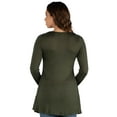 thumbnail image 3 of 24seven Comfort Apparel Long Sleeve Maternity Swing Tunic Top, 3 of 4