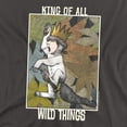 thumbnail image 2 of Where The Wild Things are King of All Wild Things Women's T Shirt, Charcoal, Medium, 2 of 6