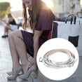 thumbnail image 3 of 2 Pairs Shoe Straps for Heels Silver Extender Laces Cross High Woman, 3 of 8