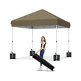 thumbnail image 1 of Carpa plegable resistente de 3x3 metros con 1 pared lateral de malla extraíble, montaje por una persona. Refugio comercial., 1 of 7