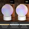 thumbnail image 3 of Daiia Fish Scale1 Pattern Acrylic Night Light, LED Touch Light, Bedroom Night Light, Soft Glowing Lamp Perfect Gift for Mother's Day, Birthday, or Christmas, 3 of 9