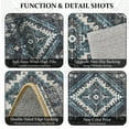 thumbnail image 6 of TECHVIDA Kitchen Rugs 3 Piece Set,Non Slip Machine Washable Kitchen Rug,Boho Vintage Abstract Kitchen Carpet for Hallway Rug, 6 of 9