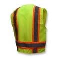 thumbnail image 4 of Radians SV62 Safety Vest Class 2 Two Tone Solid Twill Orange Large Hi Vis Green, 4 of 5