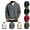 10# Dark Gray, variant on Men's Quarter Zip Pullover Quilted Sweater Long Sleeve Mock Neck with Pocket,Wine L