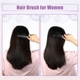 thumbnail image 2 of Unique Bargains Cepillo de pelo Cepillo de peinado de 9 filas para mujeres Cepillo desenredante Cepillo de viaje para cabello húmedo para cabello rizado Negro, 2 of 7