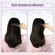 thumbnail image 2 of Unique Bargains Cepillo de pelo Cepillo de peinado de 9 filas para mujeres Cepillo desenredante Cepillo de viaje para cabello húmedo para cabello rizado Negro, 2 of 7