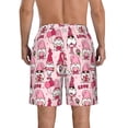 thumbnail image 3 of Bixox Men's Garden Gnomes printing Casual Classic Fit Short Summer Beach Shorts, 3 of 6