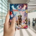 thumbnail image 4 of Happy New Year Chesapeake Bay Retriever Chills on Year-End Party Travel Passport Wallet Chessie Dog Lover PU Leather Passport Holder Cover - 12023, 4 of 5