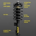 thumbnail image 3 of Fits 2007-2012 Nissan Sentra Monroe Shock Absorber 172378 Quick-Strut; OE Replacement; Nitrogen Gas Charged; With Coil Spring/Strut/Strut Mount; Limited Lifetime Warranty; Non Adjustable Valving, 3 of 8