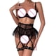 thumbnail image 5 of Gibobby Sujetador De Encaje Para Mujer Lencería Erótica Sexy para Mujer, Mono de Piel Sexy y Casual, Baby Doll Mujer Sexy con Correa de Piel(Negro, G), 5 of 5