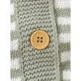 thumbnail image 6 of aturustex Infant Baby Sweater Romper 1M-18M Newborn Stripe Crew Neck Knit Jumpsuit Long Sleeve Button Down Bodysuits with Pocket Newborn Thick Warm Knitwear Clothes Winter Fall, 6 of 6