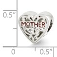 thumbnail image 3 of 925 Sterling Silver Charm For Bracelet Enameled Mother Bead, 3 of 7