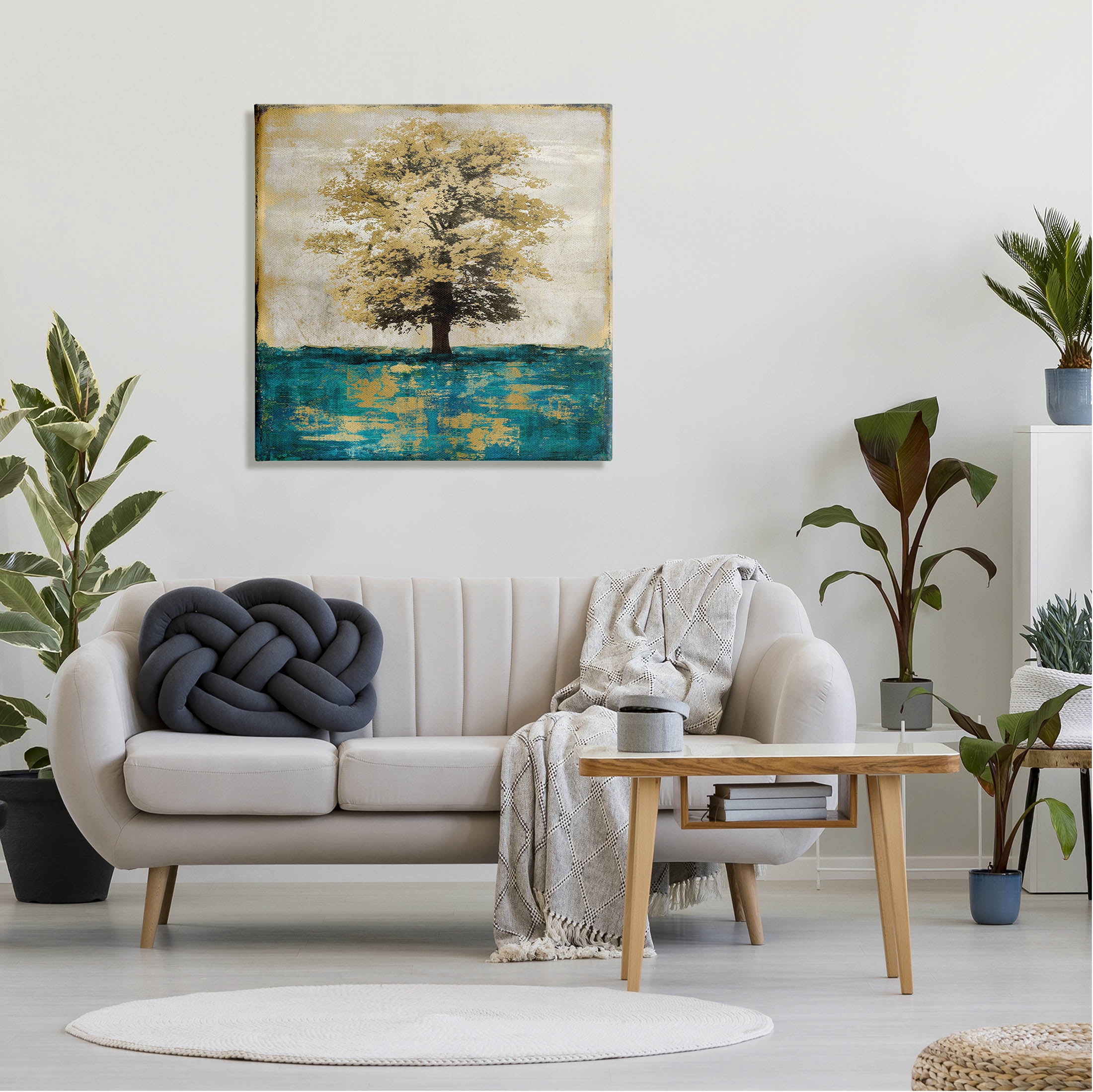Stupell Industries Contemporary Tree Leaf Reflection Graphic Art Gallery Wrapped Canvas Print Wall Art, Design by Eric Turner