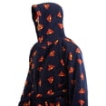 thumbnail image 4 of Superman The Man of Steel Men's Reversible Minky Fleece Robe (Small), 4 of 4