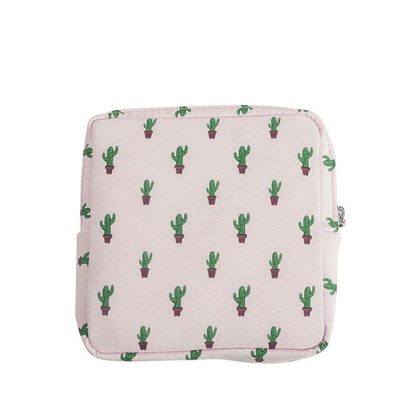 Bolsa de almacenamiento de almohadillas sanitarias portátiles para mujer, bolsa de tampones, servilletas, bolsas de cosméticos, organizador, bolsa de maquillaje para damas, bolsa de almohadilla de hig