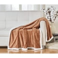 thumbnail image 2 of HomeEssentials Ultra Lush Heavy Sherpa Throw Blanket (50" x 60") - Mocha, 2 of 3