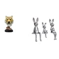 thumbnail image 1 of Escultura de mesa,Escultura de cabeza de tigre Estatua moderna de sobremesa,Figura de cabeza de animal para decoración de escritorio de resina.,Escultura de figura,Estatua sentada Figura, 1 of 8