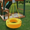 thumbnail image 2 of Gorilla Playsets 04-0015-Y/Y Turbo Tire Swing for Swing Set with 360 Degree Swivel Mount and Chain, Yellow, 2 of 5