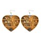 thumbnail image 1 of Book Lover Pendientes con forma de corazón de librería Adorno acrílico, 1 of 2