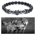 thumbnail image 1 of Brazalete Cabeza de Lobo Negro Refleja Temperamento Más Brazalete Negro Wmkox8yi  sjalhkljlk1604, 1 of 3