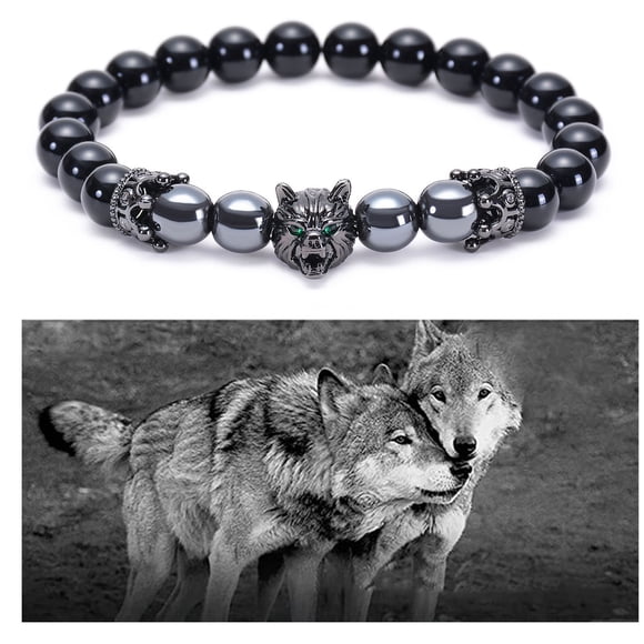 FcBaudy Bangle for Women, Gifts for Women Black Wolf's Bracelet Reflects Temperament More Black Bracelet men bracelet