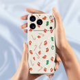 thumbnail image 4 of For iPhone 17 Pro Case Red Green Socks and Canes Pattern Printing Straight Edge TPU Phone Back Cover, 4 of 5