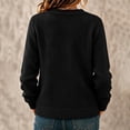 thumbnail image 5 of Dresfit Womens Cardigan Sweaters Crew Neck Knit Chunky Coats Sweater Button Down Long Sleeve Work Blouses Fall Winter Dressy Fleece Tops S, 5 of 9