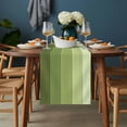 thumbnail image 2 of Green Wood Grain Table Runner - 90 Inch Long, Kitchen Dining Table Runner Dresser Scarves, Ombre Rustic Retro Wooden Plank Farmhouse Decor for Coffee Tables Wedding Party Banquet, 2 of 8