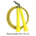 thumbnail image 4 of Maoww Speed Skipping Wire Rope Indoor Outdoor Jumping Rope Weight Loss Exercise Home Gym Workout Tool, Yellow, 4 of 9