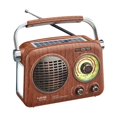 thumbnail image 1 of Altavoz Bluetooth Gelielim Retro con dial de sintonización AM/FM/SW, 1 of 9