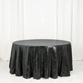 thumbnail image 2 of BalsaCircle 120" Sequin Round Tablecloth Black, 2 of 8
