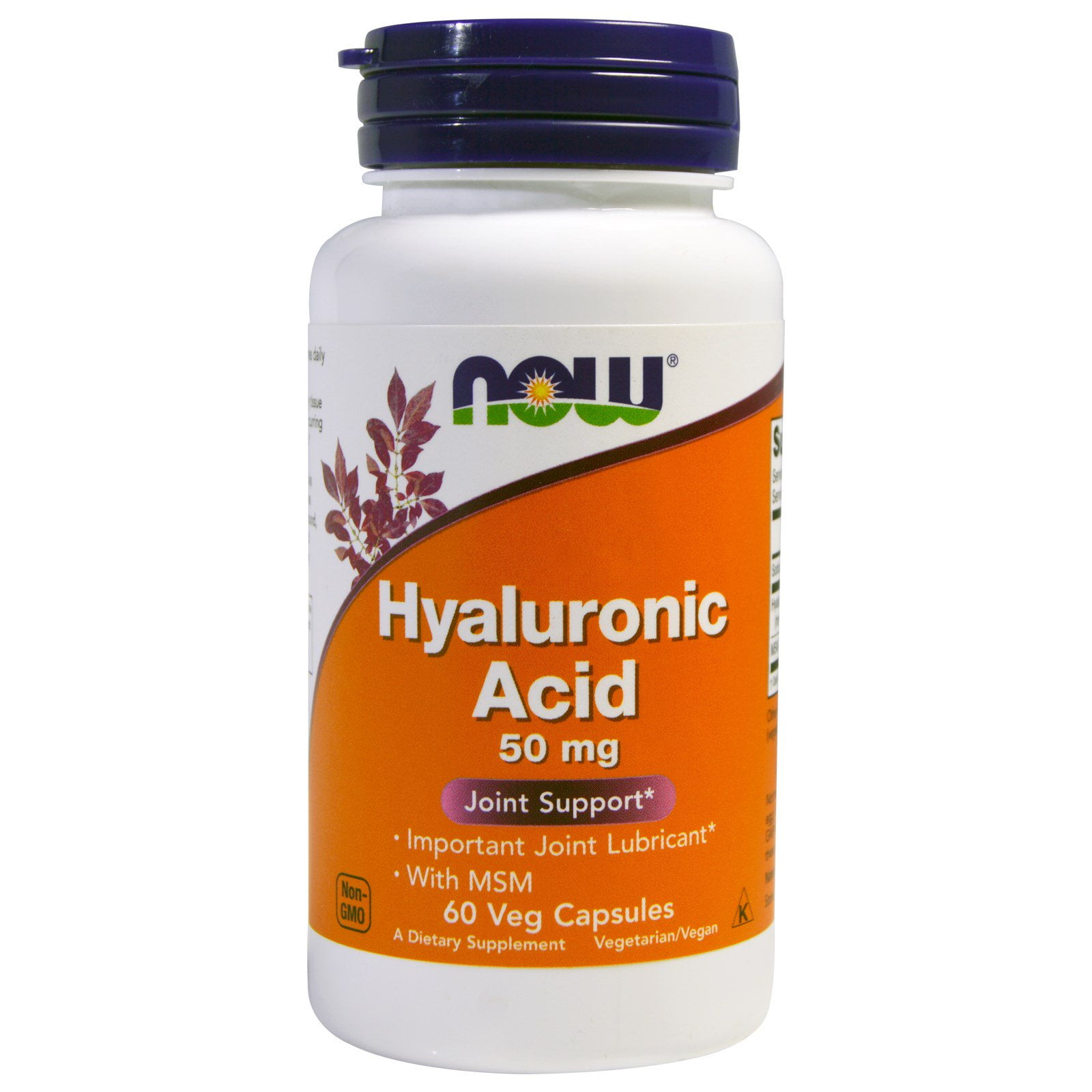 Now Foods, Hyaluronic Acid, 50 mg, 60 Veg Capsules(pack of 1)