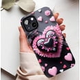 thumbnail image 5 of Romantic Hearts Floral Butterfly Decor iPhone Case for Couples Valentines Day Compatible with iPhone 11/12/13/14/15/16 (Pro Max/Plus), 5 of 9
