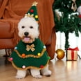 thumbnail image 3 of Dog Christmas Outfit Pets Xmas Tree Costume Pointed Hat with Neck Collar Festive Pet Attire for Parties Dress-up Photography, 3 of 7