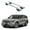 Silver, variant on ERKUL Roof Rack Cross Bars for Lincoln Aviator 2020-2025 | Aluminum Crossbars with Anti Theft Lock for Rooftop | Compatible with Flush Rails - Black