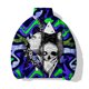 thumbnail image 3 of Ropa de hombre Moda Estampado de calaveras Nuevas parkas Ropa de algodón grueso Abrigos de hombre Abrigo masculino moderno y versátil de invierno para hombre, 3 of 5