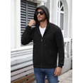 thumbnail image 6 of COOFANDY Men's Full Zip Hoodie Sweatshirt Jacket Casual Long Sleeve Hoodie Lightweight Warm Sweater Coat for Fall Winter Daily Wear, 6 of 9